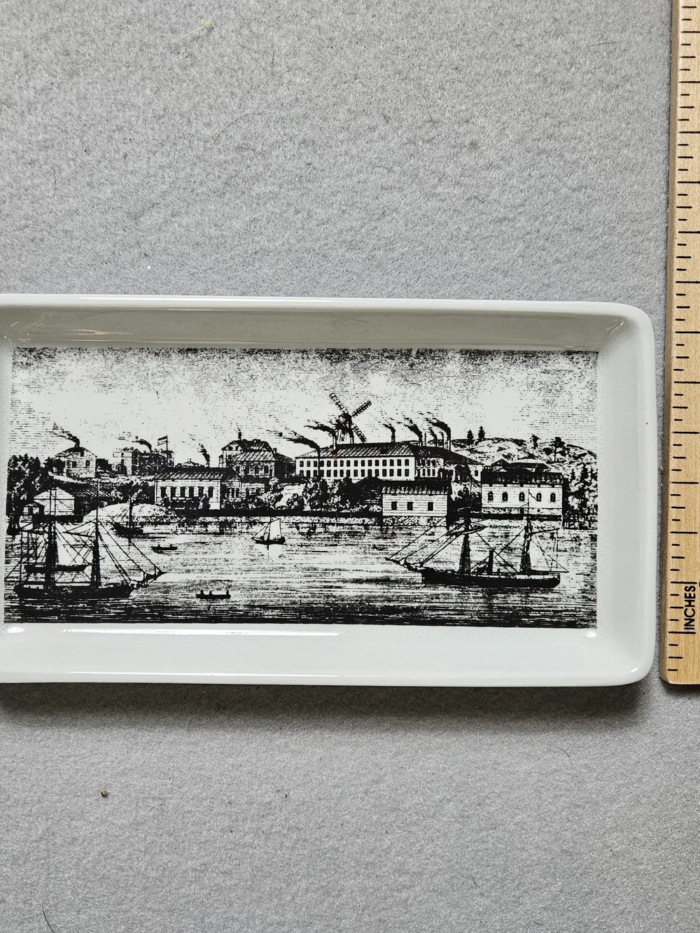 Arabia Finland Vintage Historical Helsinki 1875 Tray Ceramic Trinket Dish